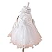 Wawoo®Infant Christening Gowns Toddler Baby Girls Birthday Dress White Cotton Lined Clothes Princess Party Dress 0-24 Month