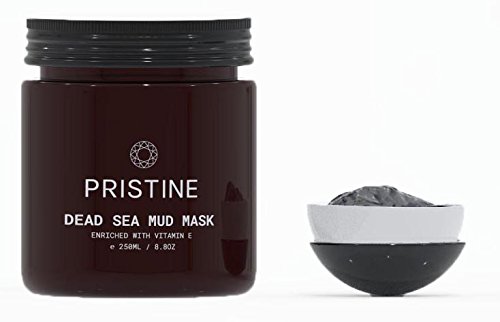 PRISTINE Beauty - Dead Sea Mud Mask with Vitamin E - Natural & Organic Ingredients - Cruelty Free Vegan - Deep Cleansing Mask for Oily Skin, Enlarged Pores, Acne & Anti-Aging