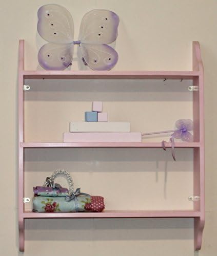 Goodwood OriginalsPink shabby chic three tier nursery shelf 36"