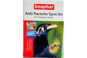 Beaph-ar BEAPHAR ANTI-PARASITE SPOT ON for Small Medium Large Caged Birds Bird Spot On (Medium Bird)