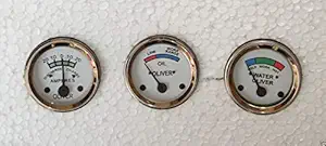 Oliver Tractor Temp,Oil,Ampere,Gauges Set for -Super 44,55,66,77,88,440,660+ white face