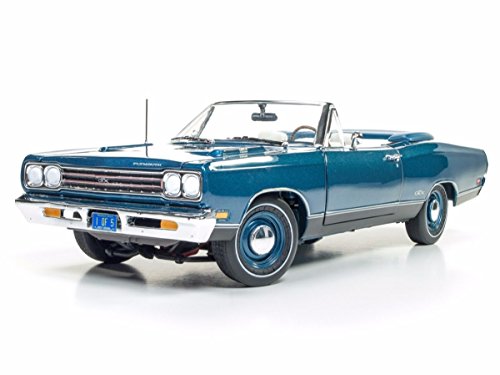Preisvergleich Produktbild Plymouth GTX Convertible, metallic-blau, 50th Anniversary, 1969, Modellauto, Fertigmodell, ERTL American Muscle 1:18