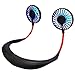 Produktbild DATUANZI Persönlicher Freisprechventilator, Kopfhörer-Design Mini-Laptop mit Nackenbügel Mini-Ventilator mit wiederaufladbarem USB-Anschluss für Reisen im Freien