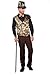 Produktbild The Fantasy Tailors Herren Steampunk Weste Schwarz mit Taschenuhren Kupfer Zahnrad Mechanisch Zukunft Karneval Fasching Verkleidung Größe 58 Gold