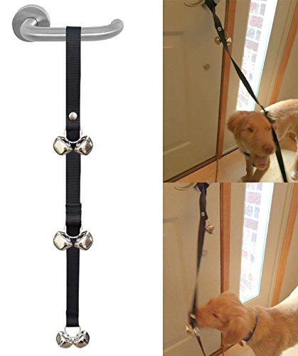 Training-Door-Bells-PEMOTech-Housetraining-Dog-Cat-Door-Bells-for-Potty-Training-Premium-Quality-Adjustable-Doorbells-for-Puppies-and-Pets-Instructional-Guide