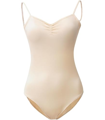 Damen Ballett Bodysuit Schwarz XXXL - Spaghettiträger Tanz Trikot