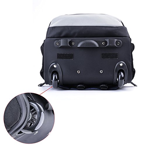 Trolley Rucksack  Coofit Schulranzen Trolley Nylon Schultrolley Business Trolley Laptop Rucks  cke mit Rollen