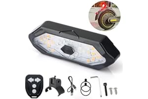 FXINRUIA E Scooter Blinker,LED Scooter Blinker/Rücklicht mit Funkfernbedienung Kompatibel mit MaxG30/Ninebot Serie E Scooter 