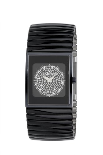 Just Cavalli R7253185505 - Reloj analógico de Cuarzo para Mujer con Correa de Acero Inoxidable, Color Negro