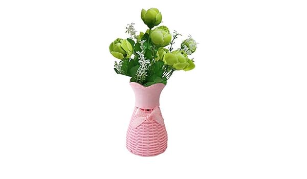 Buy Tied Ribbons Artificial Flowers For Decoration With Vase 30