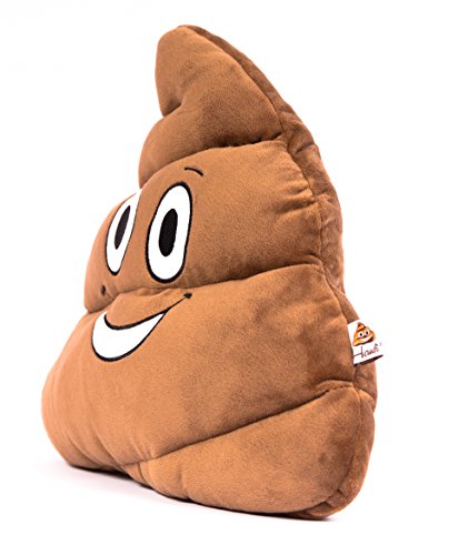 Haufi® Emoji Smiley Kackhaufen Kissen, Premium Qualität, der Trend des Jahres, Größe 37 x 11 x 28 cm - 3