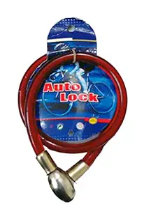 Premium Quality Steel Head With Brass Heavy Duty Multi-Utility Cable Lock For Bike/Cycle Etc.