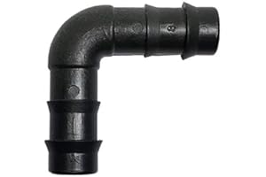 RIEGOPRO SU TIENDA DE RIEGO Riegopro Lot de 10 coudes goutte à goutte Noir 16 mm