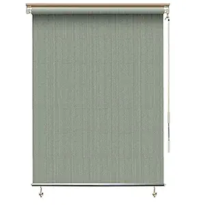 HIPPO - HDPE Fabric - Pre-Assembled Roller Shade Blinds with Crank Handle(Ceiling Mount) - 95% Sun & UV Blockage (4 FT X 5 FT, Moon Stone)