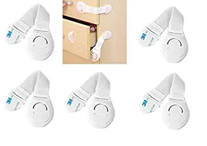 TREXEE (Pack of 10) Child Safety Strap Locks Cabinet Locks for Babies Childproof Safety Latches Baby Proof Lock for Cabinets, Doors, Drawers - Child Proofing