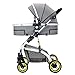 Produktbild Kaysa-TS Pushchair 2018, Baby Stroller Travel System with Cotton Pads (schwarz)