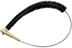 UNBEKANNT MAPE szczotka do grzejników, 120 cm, naturalne włosie z kozim włosiem, idealna do czyszczenia płaskich grzejników i grzejników