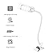 Produktbild 5W LED Klemmleuchte, Kinder Schreibtischlampe Tischlampe mit 3 Lichtfarbe und 10 Helligkeitstufe, Flexibel Schwanenhals Leselampe für Schlafzimmer Büro mit 1,5m USB Kabel & Europa Netzteil Weiß