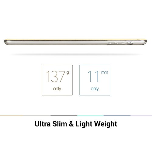 iPad Mini Hülle, ESR® Yippee Series Auto Aufwachen / Schlaf Funktion PU Ledertasche mit Durchschaubar Rückseite Abdeckung Schutzhülle für iPad mini 3/2/1 (Frühling Vanila) - 9