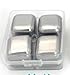 Produktbild Ice quadratisch Form Kugel Metall Edelstahl Ice Cube Maker 2,7 * 2,7 * 2,7 cm, perfekt für japanischen Whiskey, Cocktail, Wein und jedes Getränk, edelstahl, 4 Stück