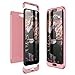 Produktbild CE-Link Huawei Honor 10 Hülle Hardcase 3 in 1 Handyhülle 360 Grad Schutz Ultra Dünn Slim Hard Hartschale Grad Full Body Case Cover 3 Teilig Styliche Handytasche Backcover Schutzhülle Anti-Kratzer Elegant Stoßfest Hart PC Bumper - Rose Gold