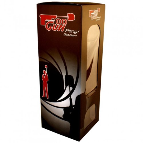 Wipe Out Toilettenbürste Pistole Gun Style Klobürste mit Handgriff in Form einer Pistole im Waffendesign Toiletten Bürste - 3