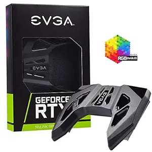 EVGA GeForce RTX NV Link SLI Bridge, 4-Slot Spacing, RGB LED (100-2W-0030-LR)