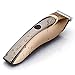 Carejoy Waterproof Cordless Soundless Adult Children Baby Electric Hair Trimmers Hair Clipper Washable (Golden)
