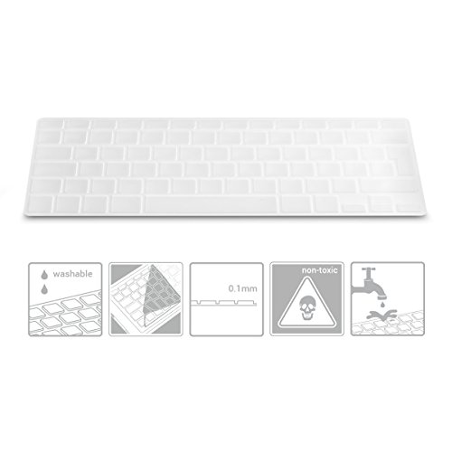 kwmobile Tastaturschutz Apple MacBook Pro 13″ 15″ (ohne Retina) / iMac Keyboard – QWERTZ Silikon Laptop Tastaturfolie – Notebook Tastaturschutzfolie Transparent - 3