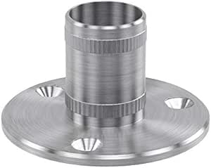 Sellon24 Edelstahl Pfosten 200mm - V2A Geländerpfosten Für Brüstungserhöhung