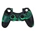Produktbild Haut Kasten camo Silikon Schutzhülle für PlayStation 4 PS4 Controller grün schwarz