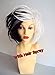 Deluxe Cruella Deville Voluminous Black & White Mid Length Bob Costume Wig