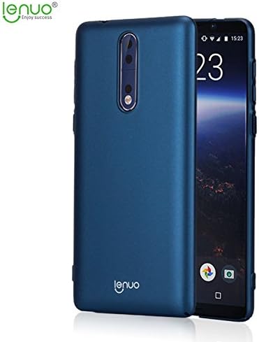 Nokia 8 Case - Simple Fashion Light and Thin Shock-Absorb PC Back Shell Protective Case Cover for Nokia 8 (Blue)