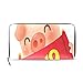 Produktbild Gruß 2019 Neue Jahr Cartoon Schwein Lange Passport Clutch Geldbörsen Reißverschluss Geldbörse Tasche Handtasche Geld Organizer Tasche Kreditkarteninhaber Für Dame Frauen Mädchen Männer Reise Geschenk