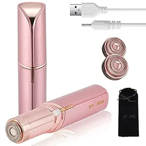 Facial Hair Remover for Women(The Latest Upgrade Rechargeable, Electric Facial Hair Remover Painless,Portable Shaver,for Cheeks, Chin,arms,Contains Flannel Bag, White