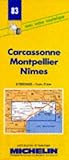 Image de Carte routière : Carcassonne - Montpellier - Nîmes, 83, 1/200000