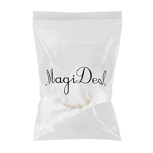 MagiDeal Damen Eleganter Vogelkäfig Schleier Fascinator mit Strass - 2