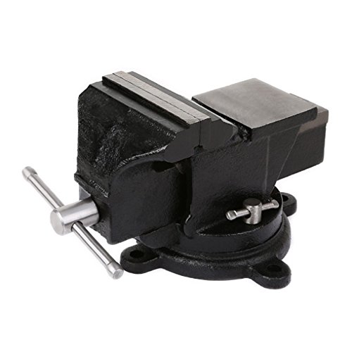 EBERTH 100mm Werkbankschraubstock mit Amboss und drehbaren Teller - 2