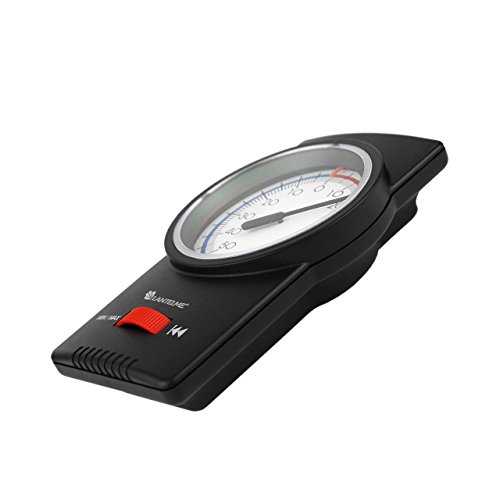 Bimetall Innen – Außen – Garten Min Max Zeiger Thermometer schwarz . Gartenthermometer mit Schleppzeiger Analog - 2