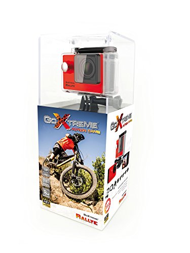 GoXtreme Rallye Red HD Aktion-macchina fotografica con impermeabile alloggiamento (1280 x 720 P, 1,3 Megapixel, CMOS-Sensor, 5 cm Display) pellicola protettiva per display inclusa Li-ion Akku