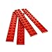 Produktbild 4 x Lego System Leiste Basic Bau Platte Stein rot 2 x 12 für Set Star Wars 7143 7939 60097 7637 10248 7029 10220 2445