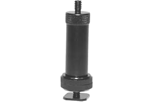 NovelGoal 1/4 Inch Screw Extension Column Double Nuts Cold Shoe Tripod Mount to LED Light Adapter Mount for SLR Camera Projector Mount Photography Studio Accessories