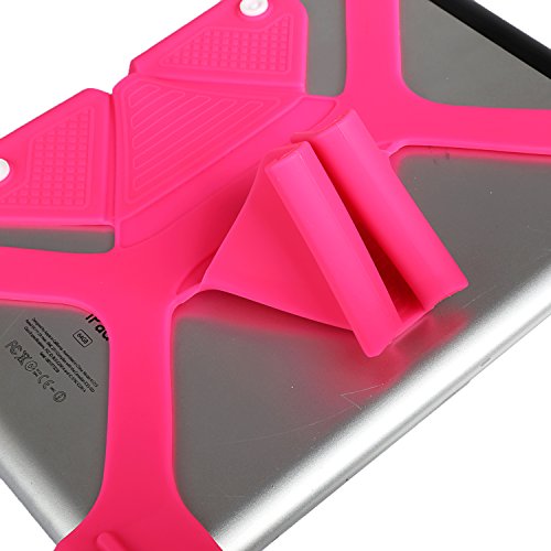 NEWSTYLE 8,9-10,5 Zoll Universal Tablet Ständer Halterung Hülle Ultra Slim Flexible Silikon Schutzhülle – Rosa - 3
