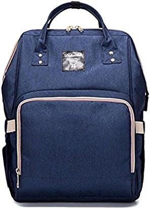 Diaper Bag Backpack With Baby Stroller Straps By SKYIOL, 22L Nappy Changing Bag Backpack Nylon Waterproof Nappy Backpack with Changing Mat (Navy)