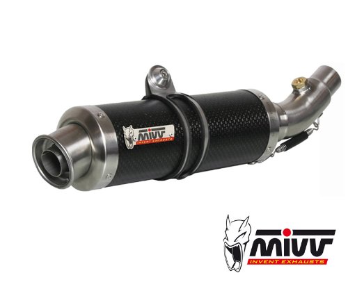 TUBO ESCAPE MIVV HONDA CBR 600 F GP CARBONO 2001 2002 2003 2004 2005 2006 2007 2008 2009 2010