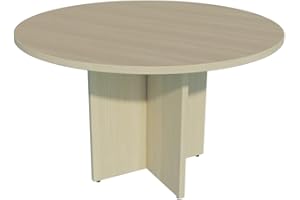 EUROMOF Mesa de Reuniones, Redonda. 100Ø. Color Haya.