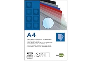 Tapa encuadernacion liderpapel polipropileno a4 0.5mm ahumada paquete de 100 unidades