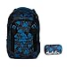 Produktbild Satch Match - 2tlg Schulrucksack Set - Schulrucksack + Schlamperbox (Blue Triangle)