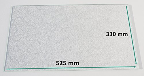 Khlschrank Einlegeboden / Glasplatte / Gemsefach  Strukturglas 4 mm dick  525 mm x 330 mm - Direkt vom Glasereifachbetrieb!!!