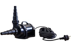 Jebao Pumpe etx20000 zur Trockenaufstellung 18500 L/H, ECO nur 155W, 3,7m Förderhöhe, 12m Kabel, Teichpumpe | Gartenpumpe | Filterpumpe | Wasserpumpe | Brunnenpumpe | Gartenteichpumpe